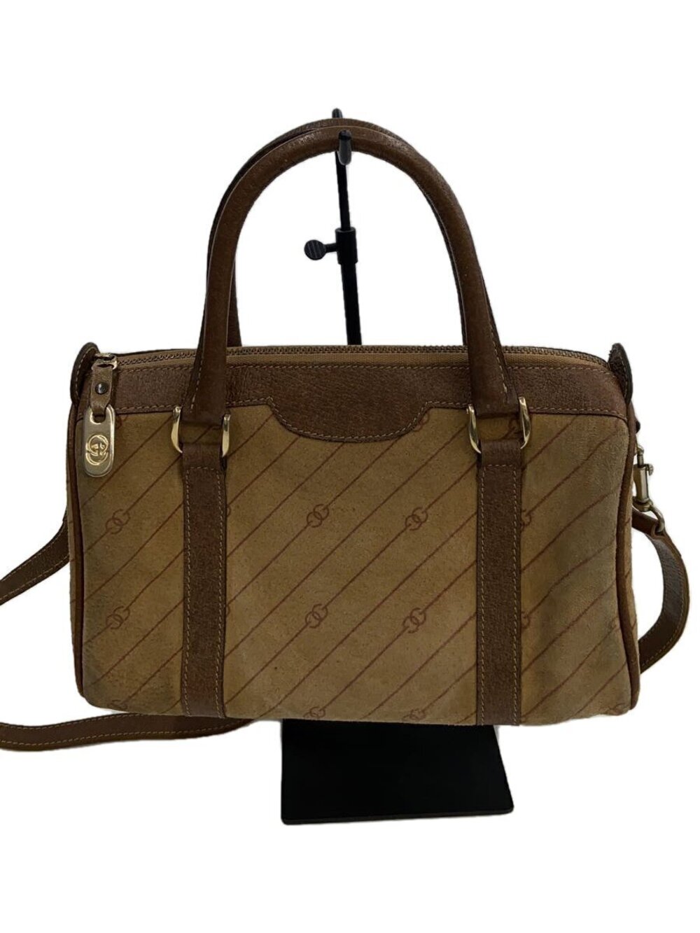 Gucci Boston bag GG monogram brown canvas leather
